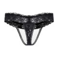 Lace Band Tucking Gaff Thong Panties