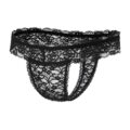 Lace Band Tucking Gaff Thong Panties