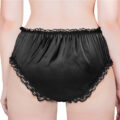 Sissy Lacy Frill Panties Black