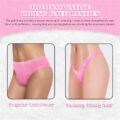 Little Secret Faux Leather Thong Tucking Gaff Panties