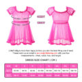 Unisex Mesh Seethrough Babydoll Dress Hot Pink