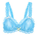 Sissy Lacy Frill Bralette Blue