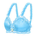 Sissy Lacy Frill Bralette Blue