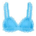 Sissy Lacy Frill Bralette Blue