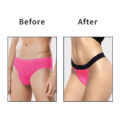 Wider Straps Thong Tucking Gaff Panties Hot Pink