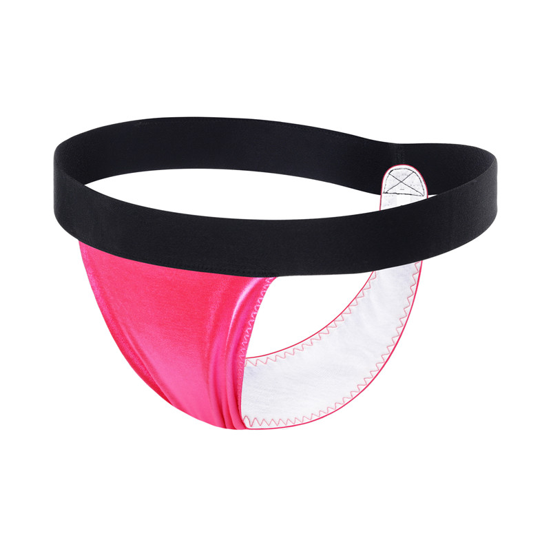 Wider Straps Thong Tucking Gaff Panties Hot Pink