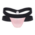 Double Band Thong Tucking Gaff Panties Pink