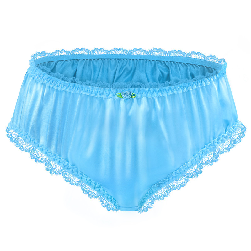 SissyUniversity Lacy Frill Panties Blue