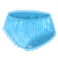 Sissy Lacy Frill Panties Blue