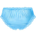 Sissy Lacy Frill Panties Blue