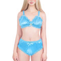 SissyUniversity Lacy Frill Bralette Set Blue