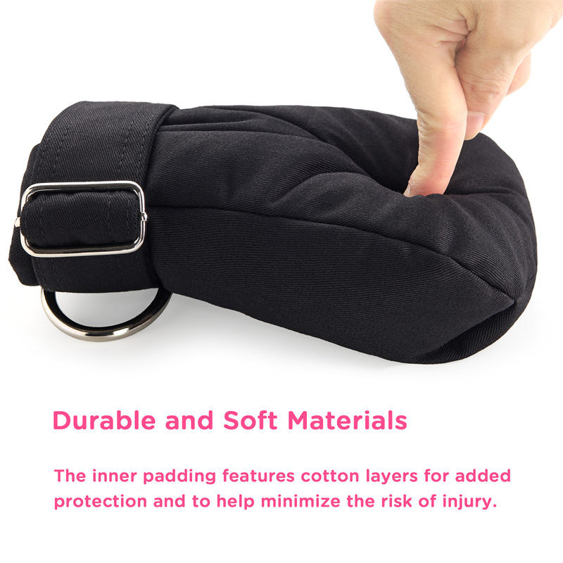 Adult Baby Soft Padded Mittens Black