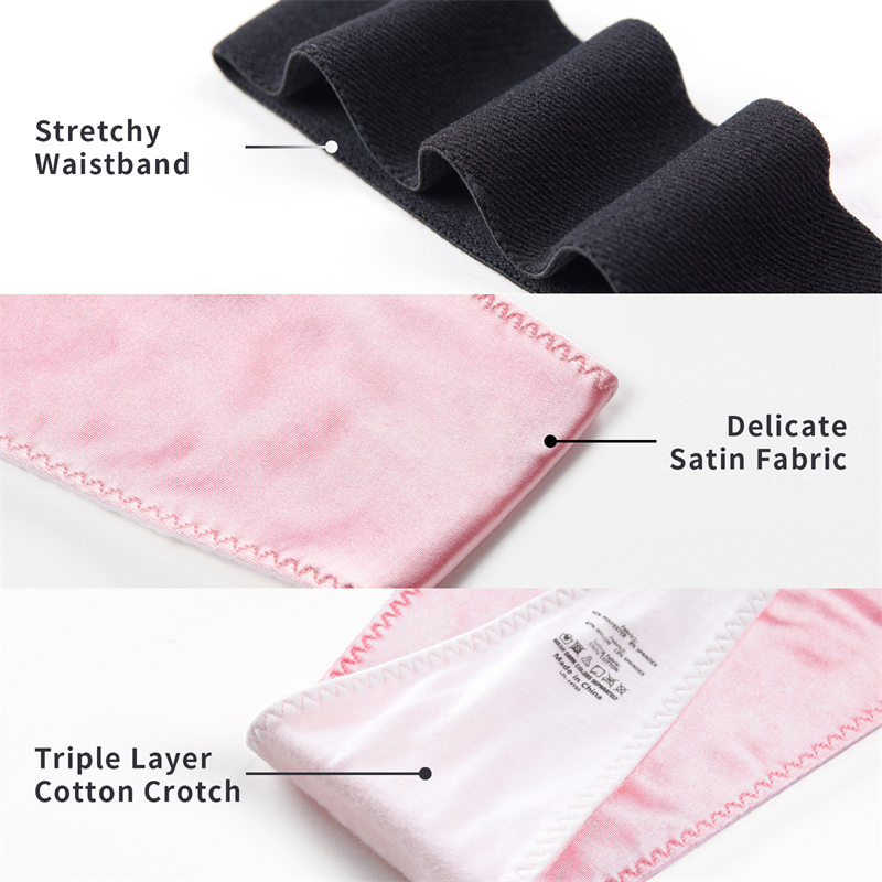 Wider Straps Thong Tucking Gaff Panties Pink