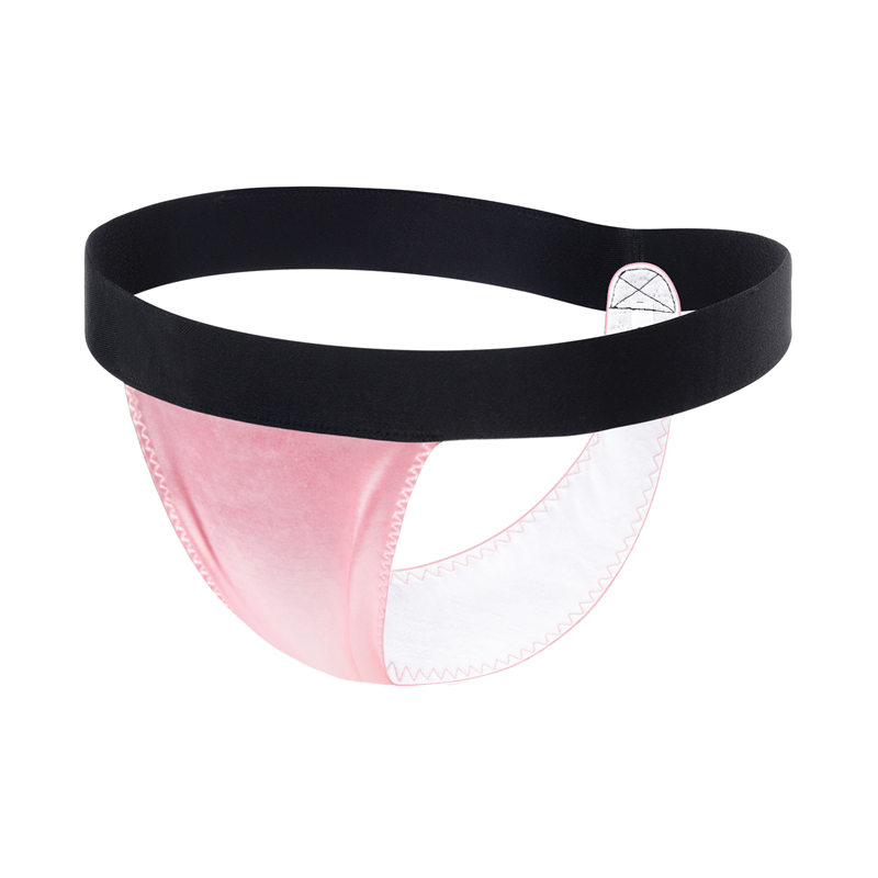 Wider Straps Thong Tucking Gaff Panties Pink