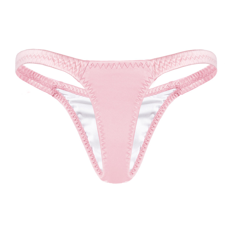 Thin Band Thong Tucking Gaff Panties Pink
