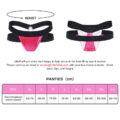 Double Band Thong Tucking Gaff Panties Hot Pink