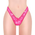 Little Secret Sparkle Metallic Tucking Gaff Panties Hot Pink