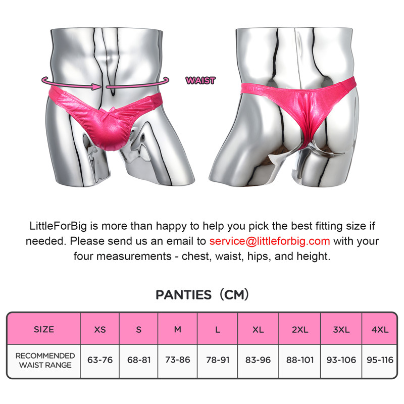 Little Secret Sparkle Metallic Tucking Gaff Panties Hot Pink