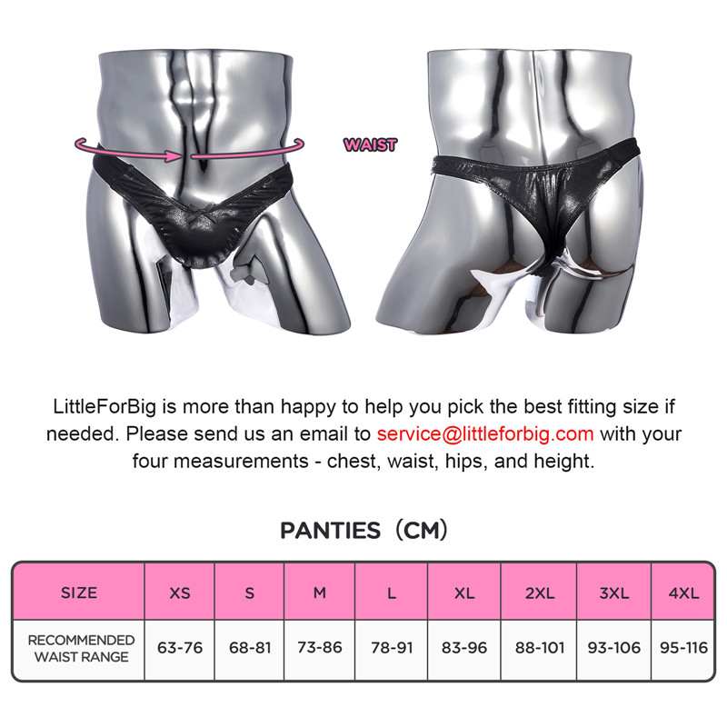 Little Secret Sparkle Metallic Tucking Gaff Panties Black