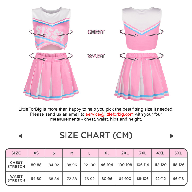 Cheer SissyUniversity Croptop Mini Skirt Bralette Set