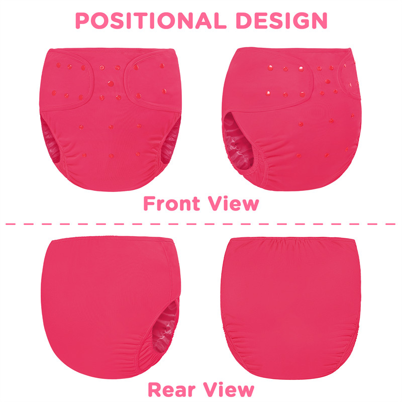 Primary Comfort Cloth Adult Diaper Wrap Cover One Size Hot Pink
