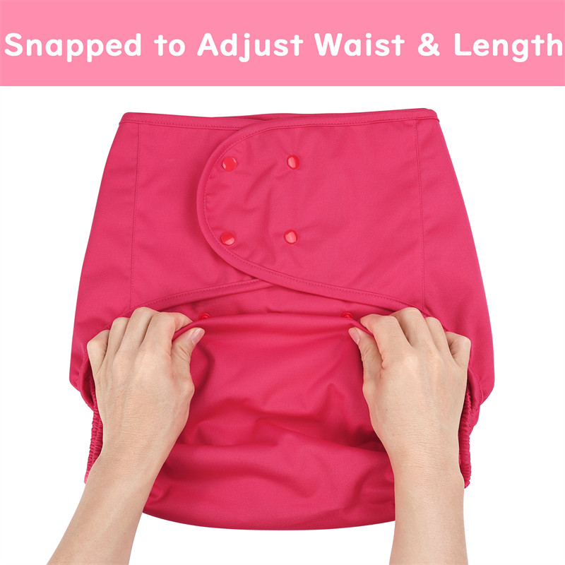 Primary Comfort Cloth Adult Diaper Wrap Cover One Size Hot Pink