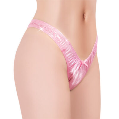 Little Secret Sparkle Metallic Tucking Gaff Panties Pink