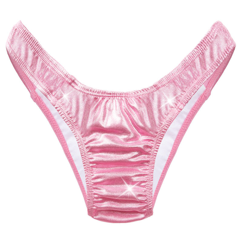 Little Secret Sparkle Metallic Tucking Gaff Panties Pink