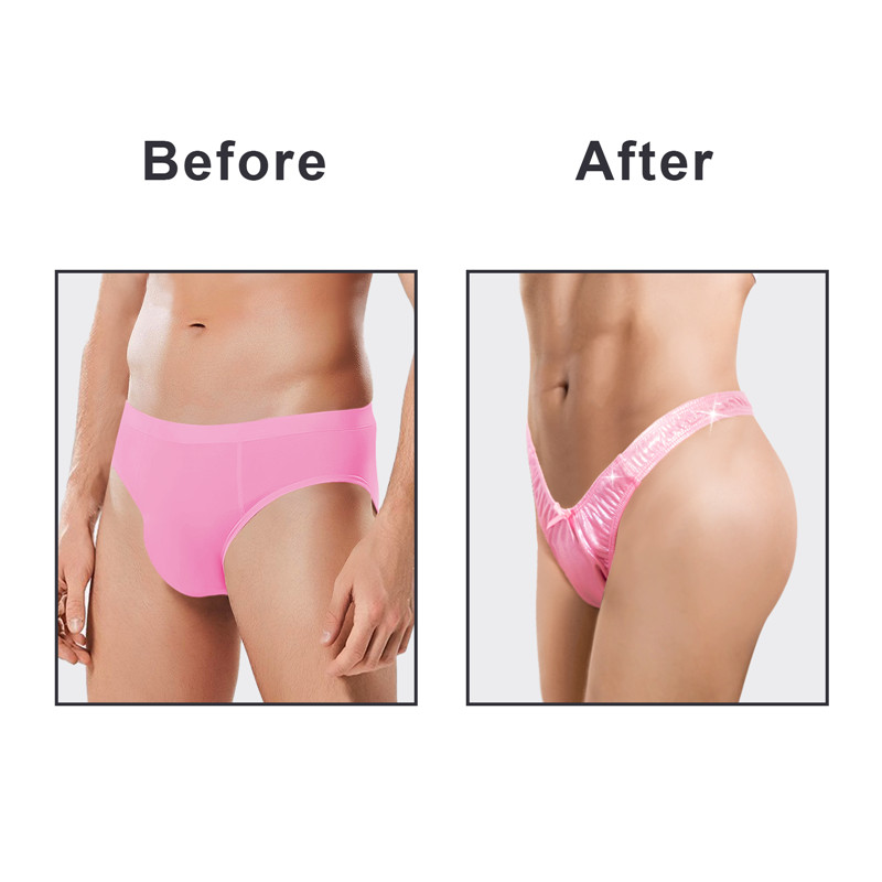 Little Secret Sparkle Metallic Tucking Gaff Panties Pink