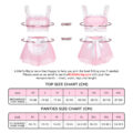 SissyUniversity Maid See-through Bralette Skirted Panties Set Pink