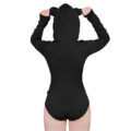 Cozy SissyUniversity Bear Hoodie Sweatshirt Onesie Black