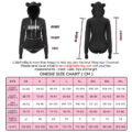 Cozy SissyUniversity Bear Hoodie Sweatshirt Onesie Black