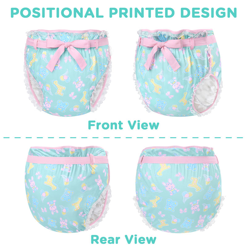 Baby Parade Repeating Pattern Silky Ribbon Omutsu Japanese Diaper Cover