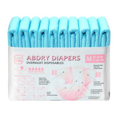 ABDry Ultra Absorbent Diapers 10 Pieces Pack Blue(M)/(L)/(XL)