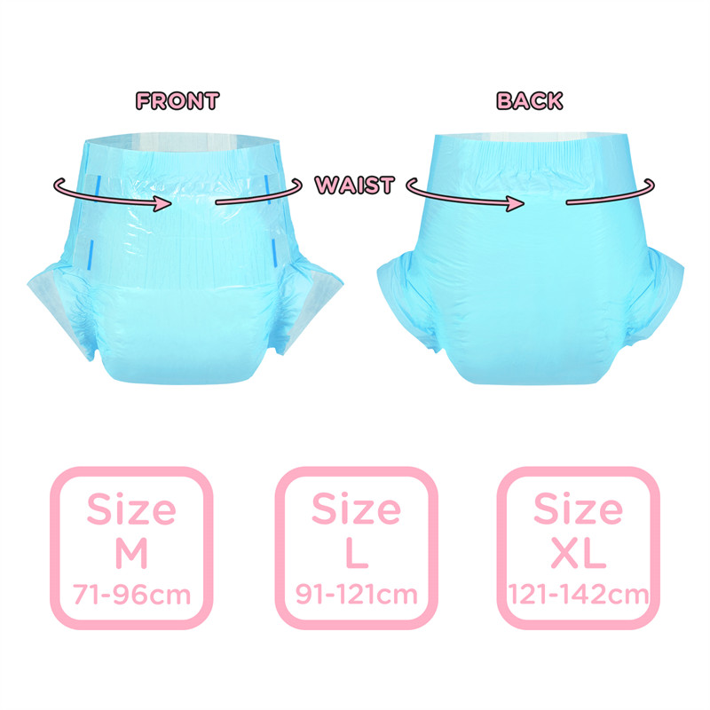 ABDry Ultra Absorbent Diapers 10 Pieces Pack Blue(M)/(L)/(XL)