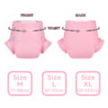 ABDry Ultra Absorbent Diapers 10 Pieces Pack Pink(M)/(L)/(XL)