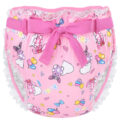 Baby Usagi & Bella Pattern Silky Ribbon Omutsu Japanese Diaper Cover