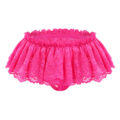 SissyUniversity Lace Skirted Thong Panties Hot Pink
