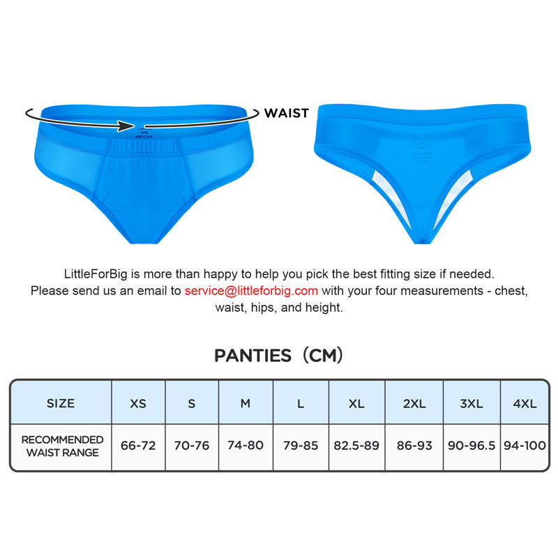 Tucking Gaff Brazilian Cheeky Panties Blue