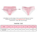 Chastity SissyUniversiry Satin Lace Panties Pink
