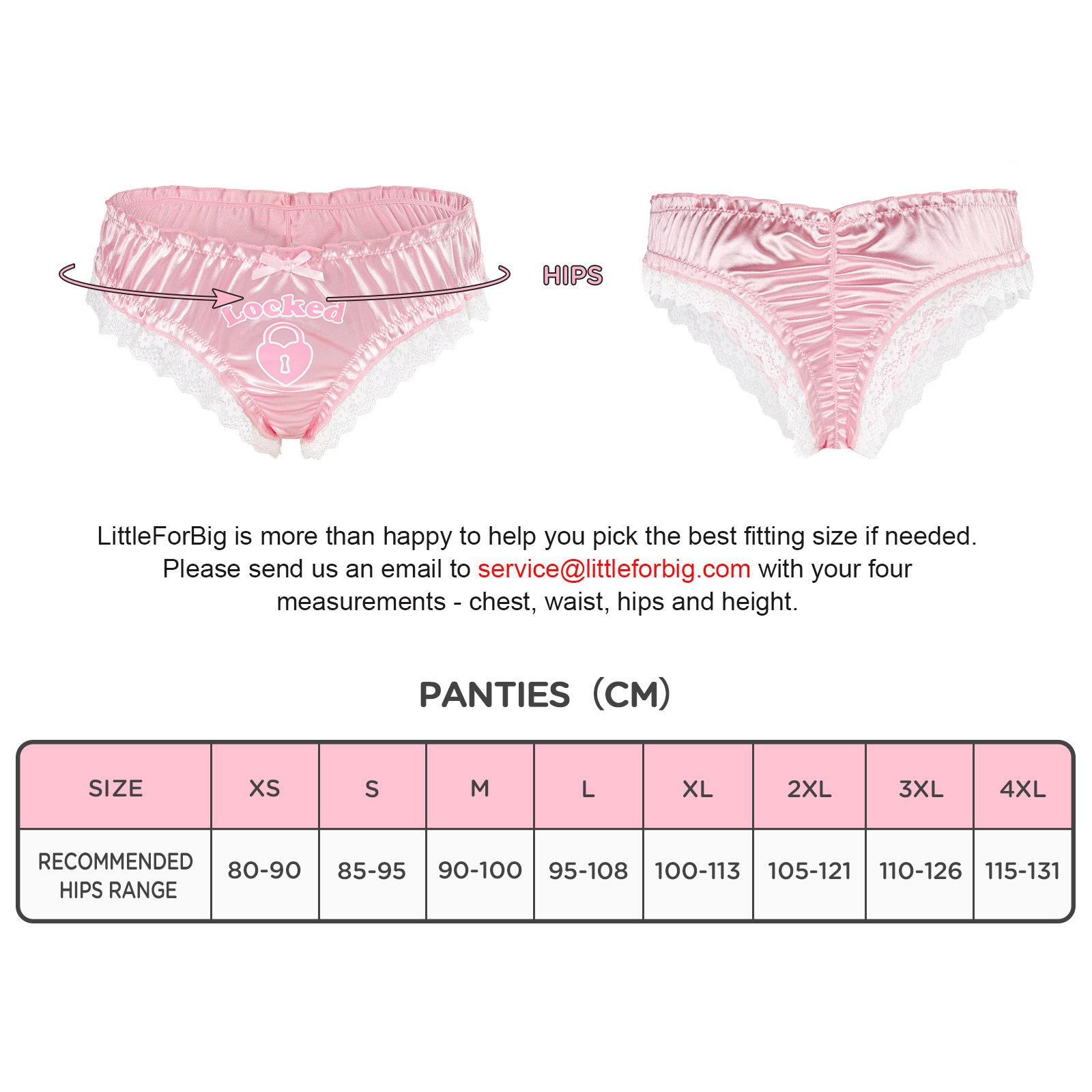 Chastity SissyUniversiry Satin Lace Panties Pink