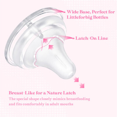 Textured Surface Bottle Bottle Nipples 3-Pack