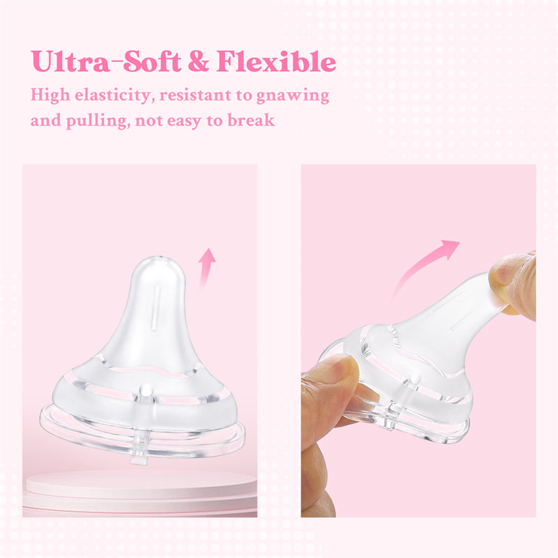 Textured Surface Bottle Bottle Nipples 3-Pack