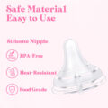 Textured Surface Bottle Bottle Nipples 3-Pack