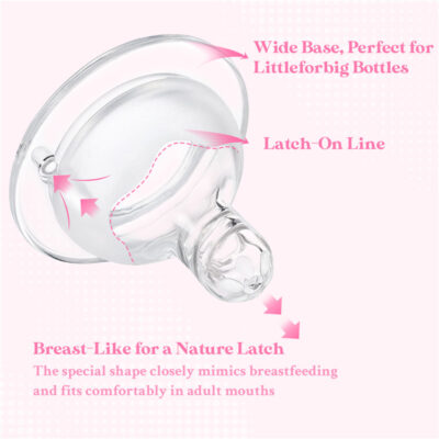 Soft Touch Bottle Nipples for Adults Assorted 3-Pack