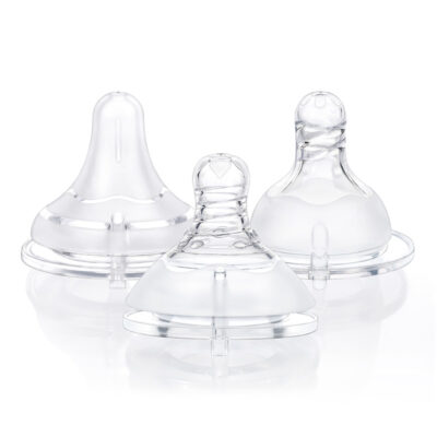 Soft Touch Bottle Nipples for Adults Assorted 3-Pack