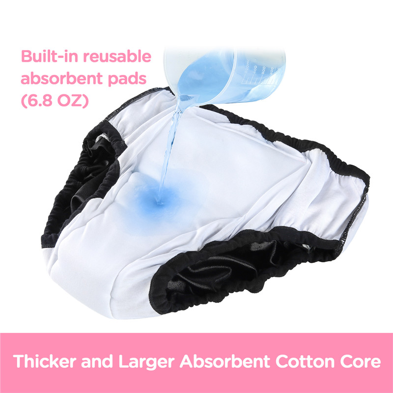 Pretty in Black Satin Adult Training Pants