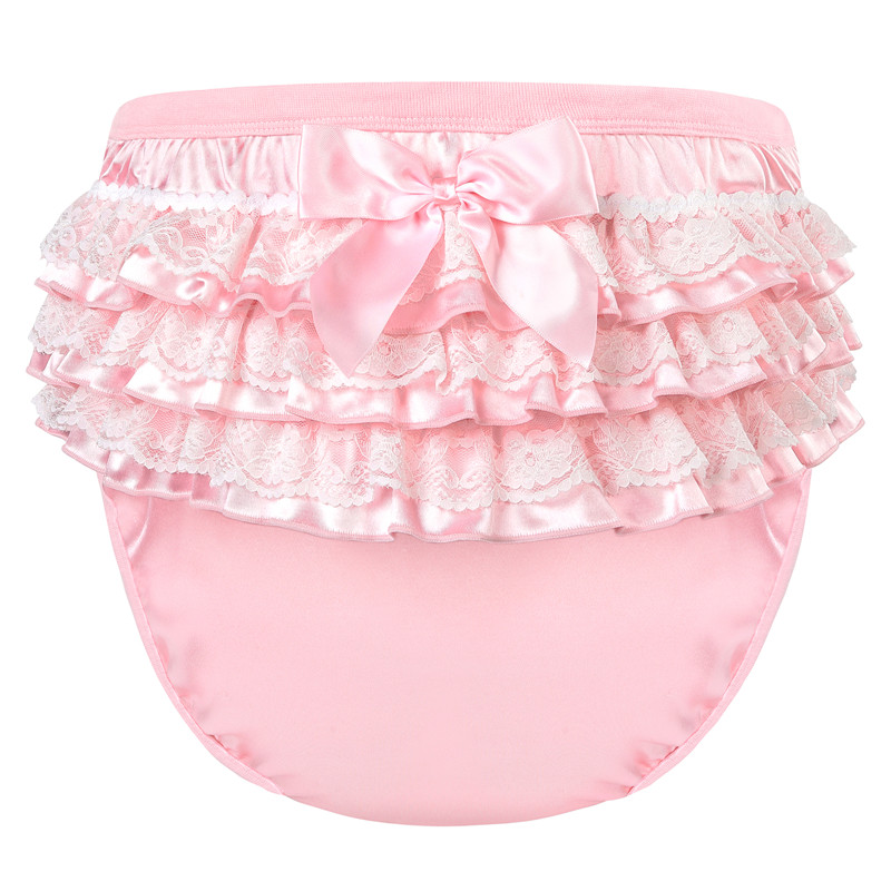 Pretty in Pink Satin Adult Training Pants