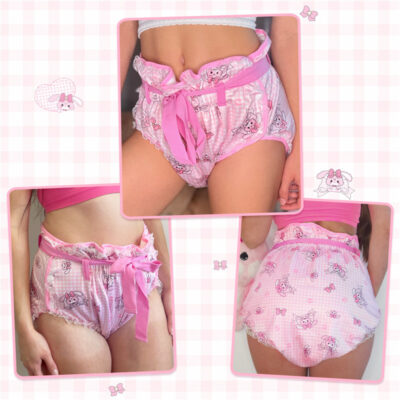 Bunnies & Bows Usagi Silky Ribbon Omutsu Japanese Diaper Cover