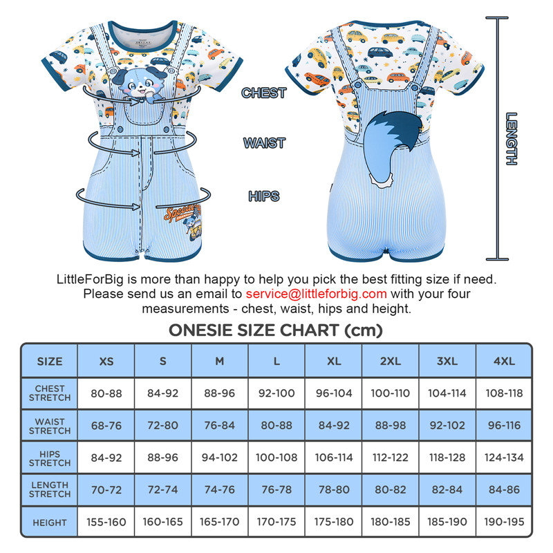 Little Blue Furrytail Racecar Romper Bodysuit